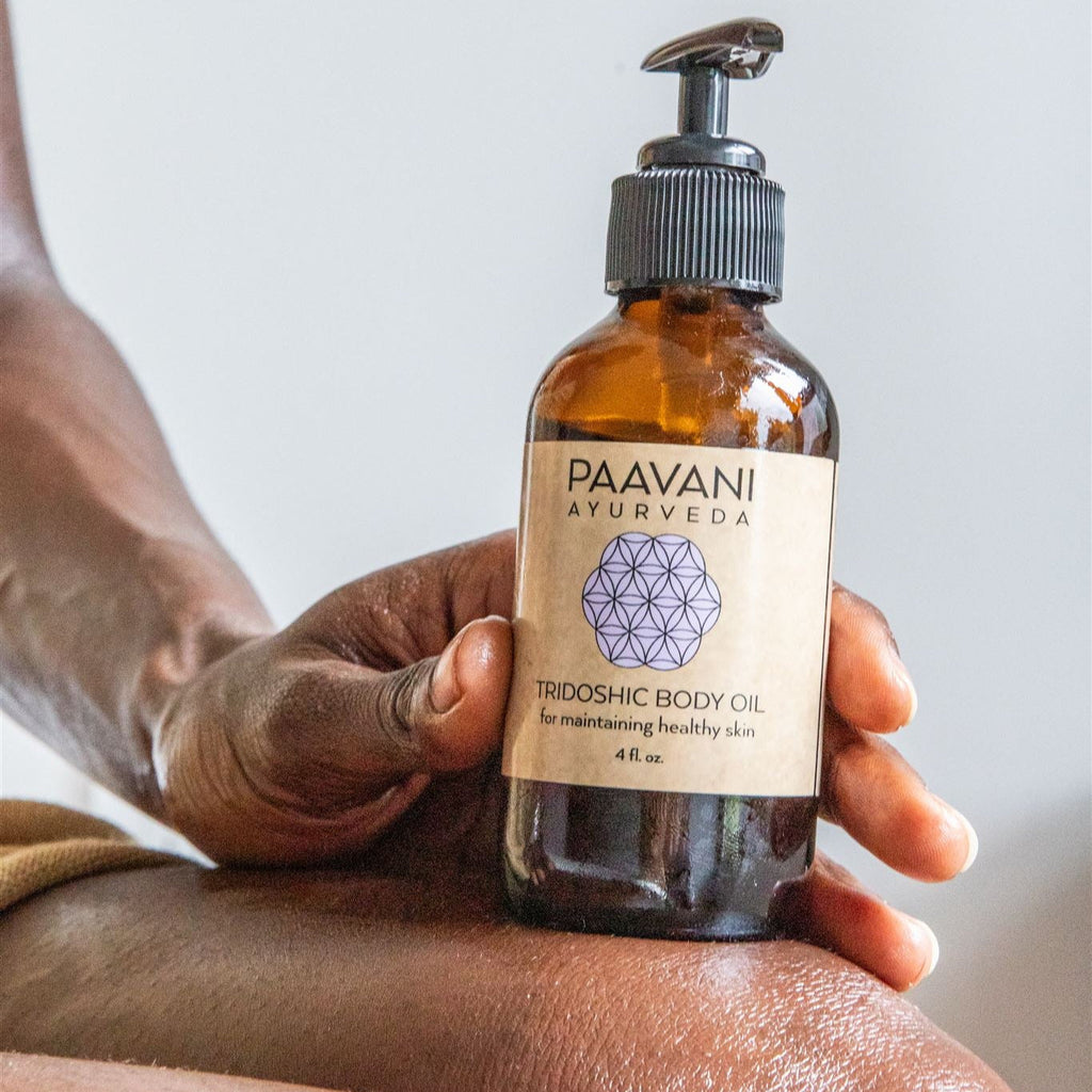 Tridoshic Body Oil | Balancing Ayurvedic Abhyanga Oil for All Skin Types & Doshas-4